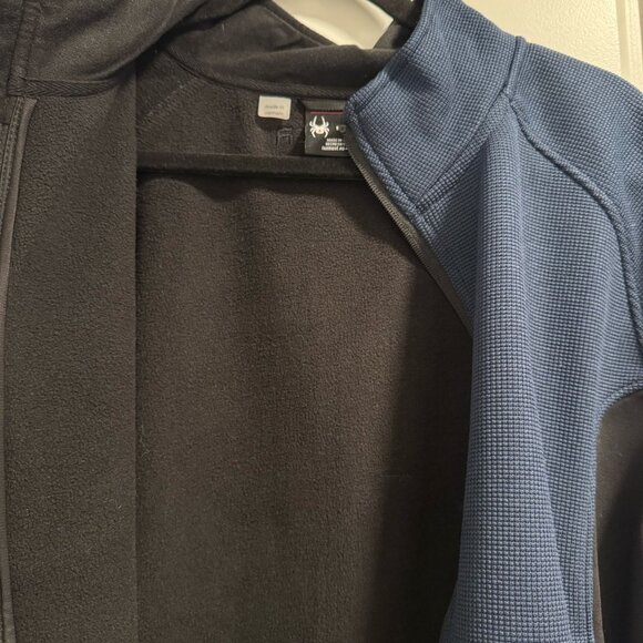 Spyder Full Zip Ski Jacket — Blue & Black | Size M (Barely Worn) - Picture 3 of 8